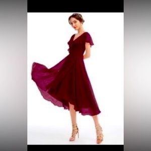 Cabernet A Line Asymetrical Bridesmaid Dress Size 22